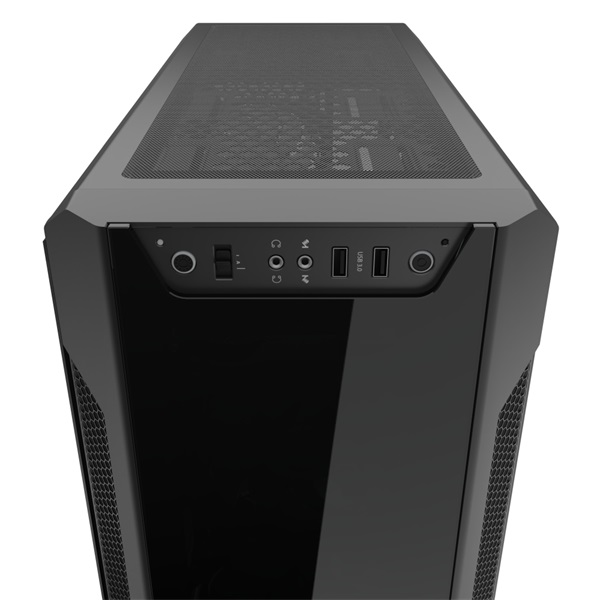 SilentiumPC Armis AR7X EVO TG ARGB Fekete (Táp nélküli) ablakos ATX ház