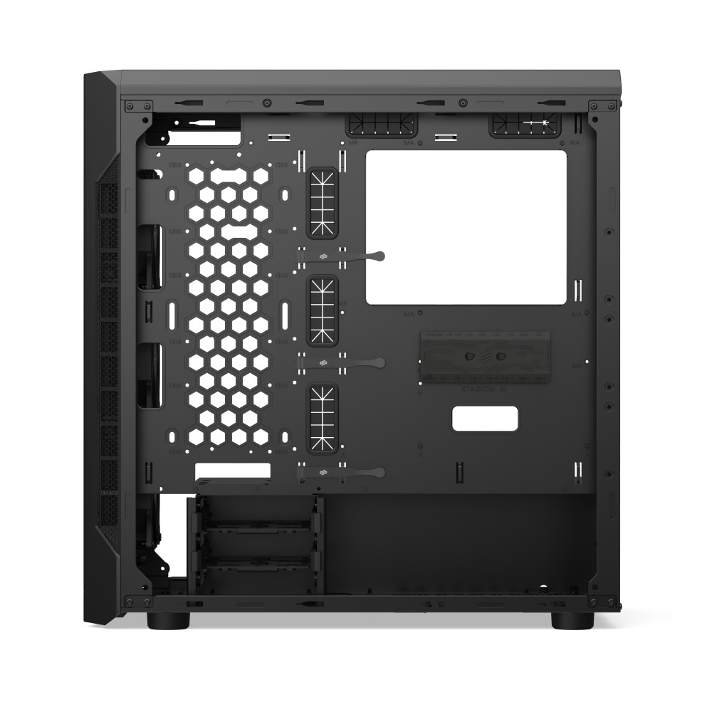 SilentiumPC Armis AR7X EVO TG ARGB Fekete (Táp nélküli) ablakos ATX ház