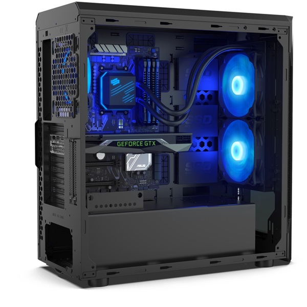 SilentiumPC Navis RGB 280 140mm Fekete vízhűtéses processzor hűtő