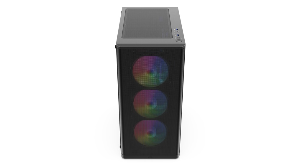 SilentiumPC Ventum VT2 EVO TG ARGB Fekete (Táp nélküli) ablakos ATX ház