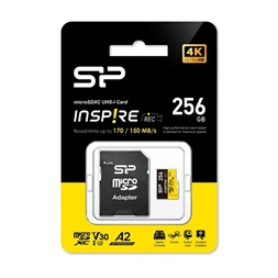 Silicon Power 256 SD micro (SDXC V30 UHS-I U3) SP256GBSTXLA2V1NSP memóriakártya
