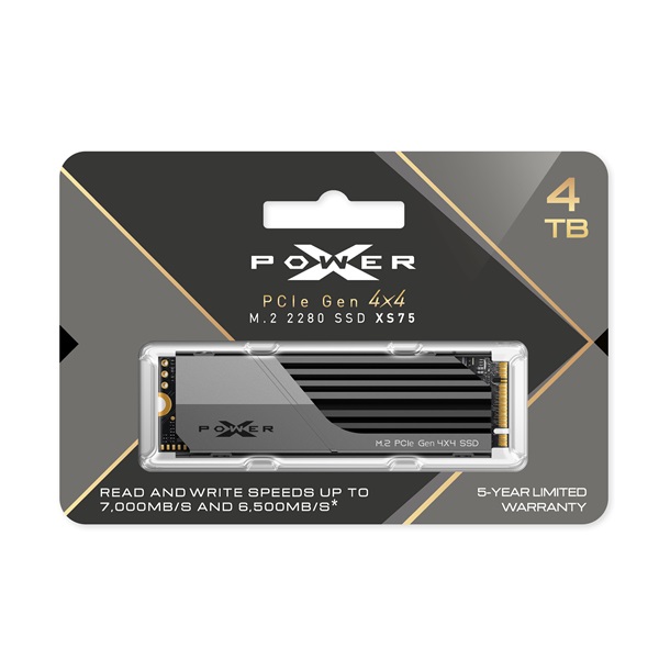 Silicon Power 4TB M.2 NVMe 2280 XS75 (SP04KGBP44XS75S5) SSD