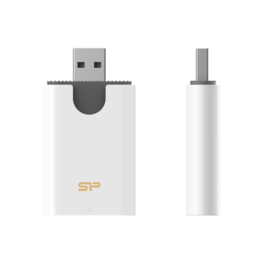 Silicon Power Combo SD/MMC/microSD USB Type-A 3.2 Gen 1 fehér kártyaolvasó