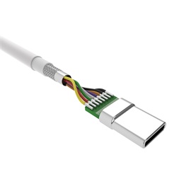 Silicon Power SP1M0ASYLK10AC1W 1m 2,4A USB A/USB C fehér adat- és töltőkábel
