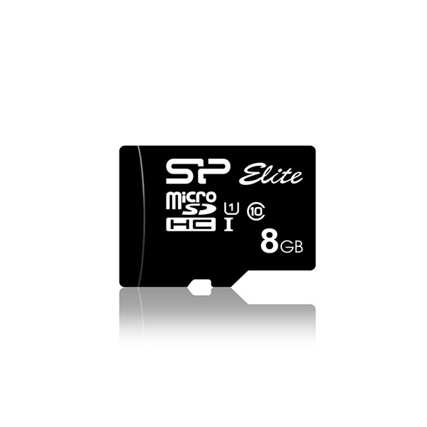 Silicon Power 8GB SD micro Elite (SDHC Class 10 UHS-I U1) memóriakártya adapterrel