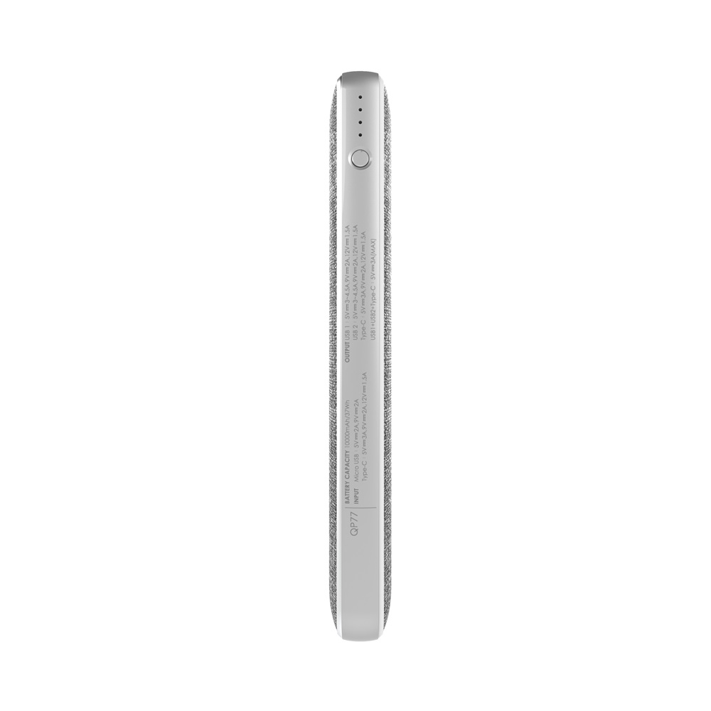 Silicon Power QP77 10000mAh LiPo szürke power bank