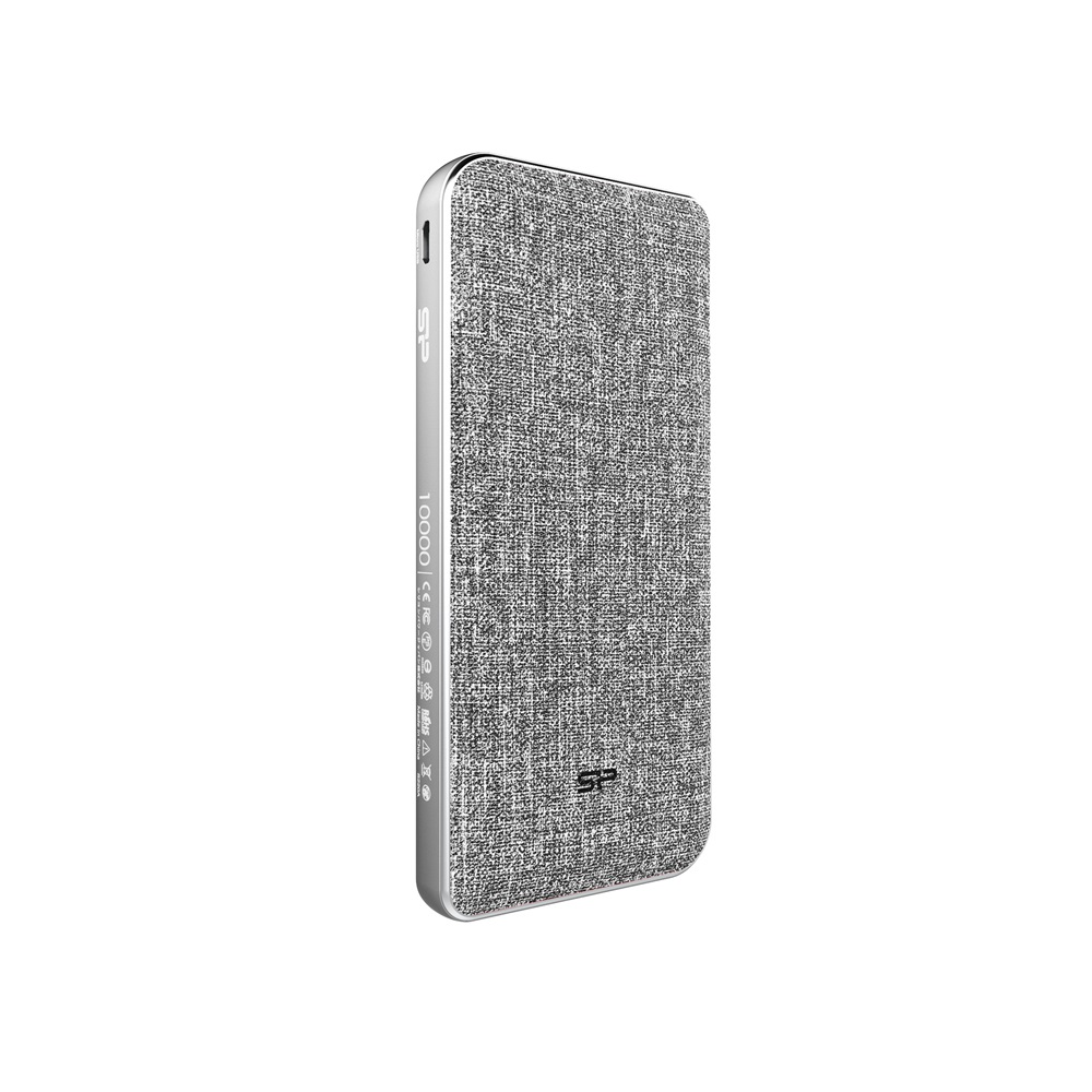Silicon Power QP77 10000mAh LiPo szürke power bank