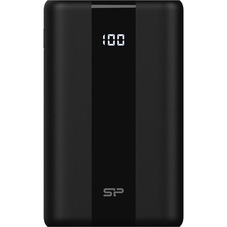 Silicon Power QS55 10000mAh LiPo (QC3.0 PD) fekete power bank