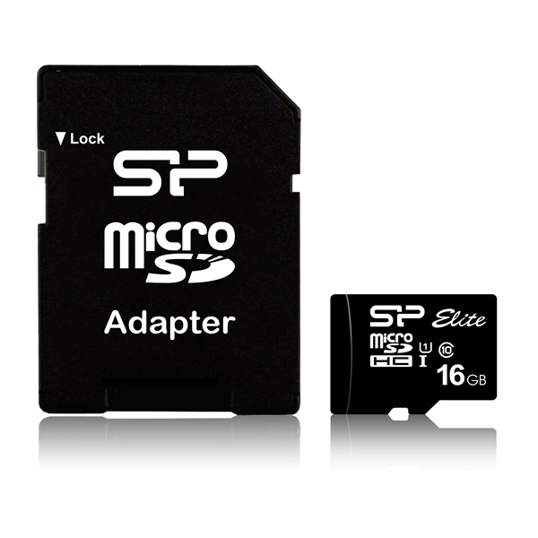 Silicon Power 16GB SD micro Elite 1 (SDHC Class 10 UHS-I U1) memóriakártya