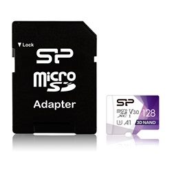 Silicon Power 128GB SD micro Superior Pro (SDXC Class 10 UHS-I U3) memóriakártya