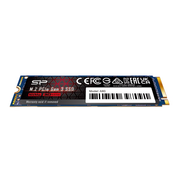 Silicon Power 1TB M.2 2280 PCIe Gen 3x4 NVMe A80 (SP001TBP34A80M28) SSD