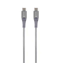 Skross USBC-TO-USBC-200-STEEL 2m Type-C/Type-C adat- és töltőkábel