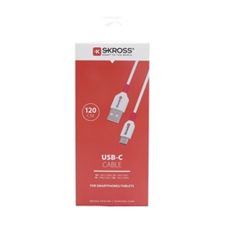Skross USB-C-120 1,2m USB/Type-C adat- és töltőkábel