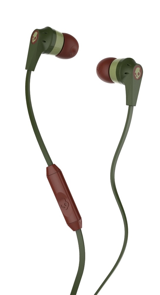 Skullcandy INKD 2.0 khaki-bordó mikrofonos fülhallgató