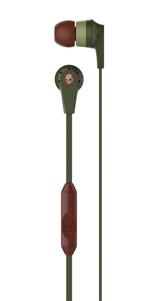 Skullcandy INKD 2.0 khaki-bordó mikrofonos fülhallgató