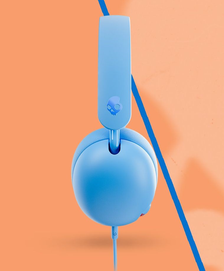 Skullcandy Grom kék vezetékes mikrofonos gyerek fejhallgató