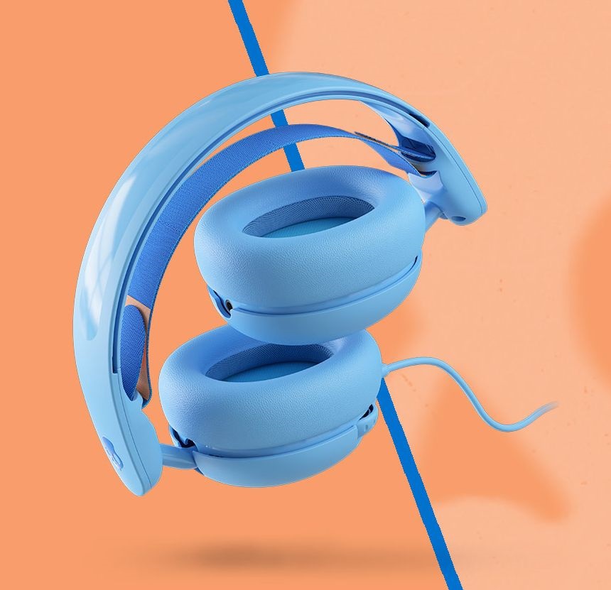 Skullcandy Grom kék vezetékes mikrofonos gyerek fejhallgató