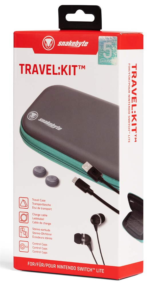 Snakebyte SB915123 TRAVEL:KIT™ Nintendo Switch Lite szürke utazótok