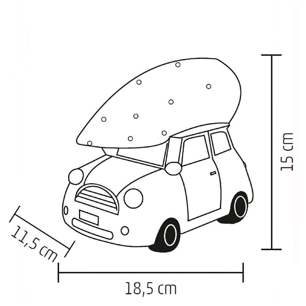 Somogyi KDCA 15 LED-es kerámia figura