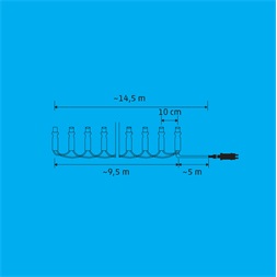 Somogyi LEDS096V iSparkle 96 LED/RGB/SMART/IP44 LED-es karácsonyi fényfüzér