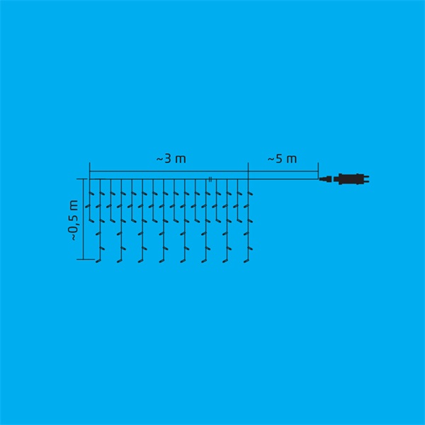 Somogyi LEDS108IV-1 iSparkle 108 LED/SMART/RGB/IP44 LED-es jégcsap karácsonyi fényfüzér