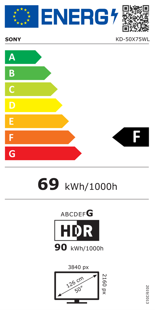 Sony 50" KD50X75WLPAEP 4K UHD Smart LED TV