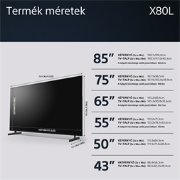 Sony 55" KD55X80LAEP 4K UHD Smart LED TV (Újracsomagolt)