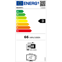 Sony 65" Bravia 5 K65XR55B 4K UHD Smart Mini LED TV