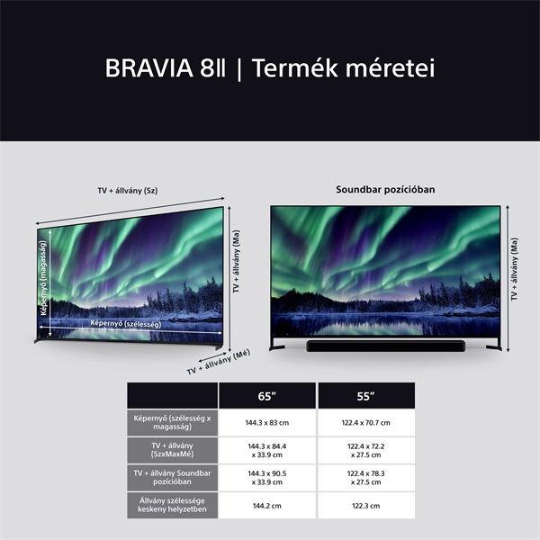 Sony 65" Bravia 8 II K65XR8M25BP 4K UHD Smart QD-OLED TV
