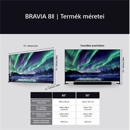 Sony 65" Bravia 8 II K65XR8M25BP 4K UHD Smart QD-OLED TV