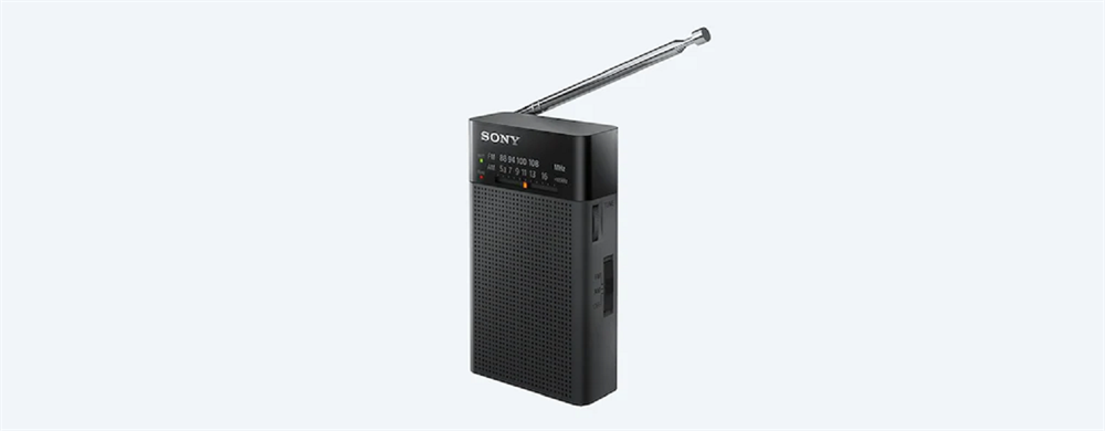 Sony ICFP27 FM/AM elemes fekete zsebrádió