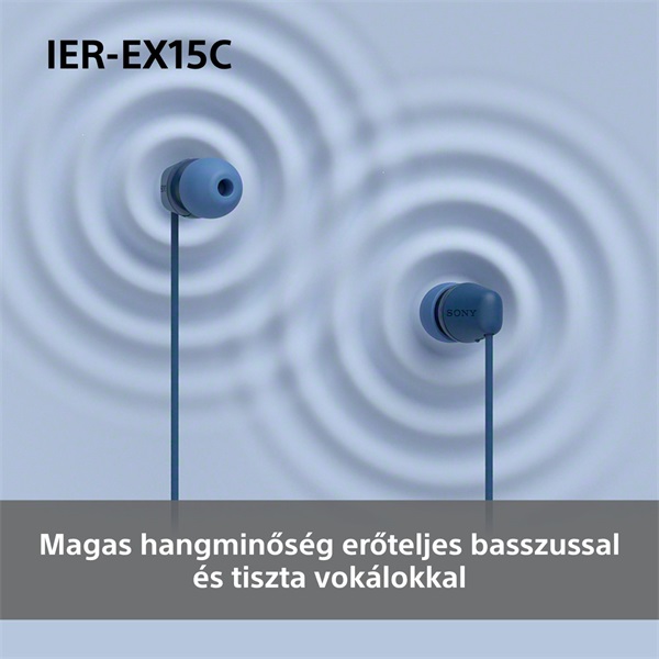 Sony IEREX15CP.CE7 USB Type-C vezetékes mikrofonos rózsaszín fülhallgató
