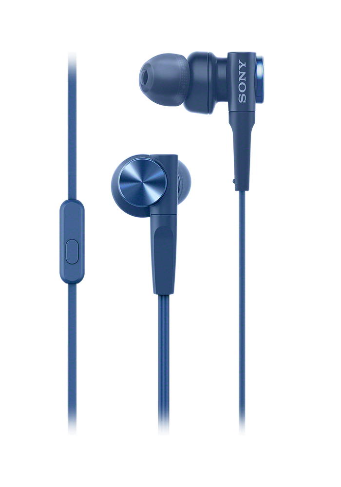 Sony MDRXB55APL Extra Bass mikrofonos kék fülhallgató
