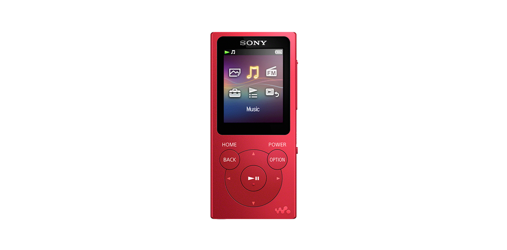Sony NWE394LR 8GB piros MP3 lejátszó