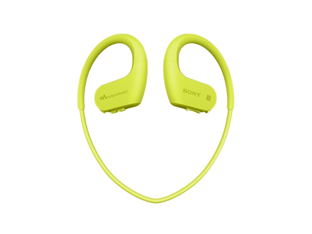 Sony NWWS623G Bluetooth lime-zöld sport fülhallgató headset és 4GB MP3 lejátszó