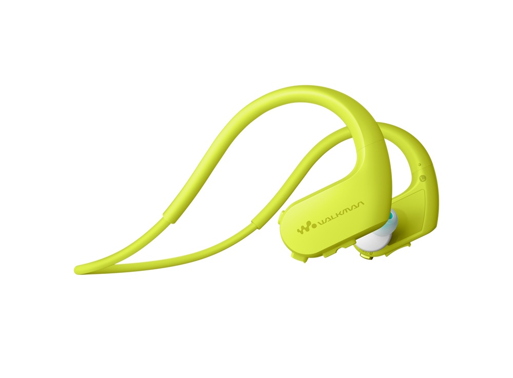 Sony NWWS623G Bluetooth lime-zöld sport fülhallgató headset és 4GB MP3 lejátszó