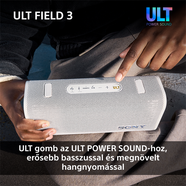 Sony ULT Field 3 fehér Bluetooth hangszoró