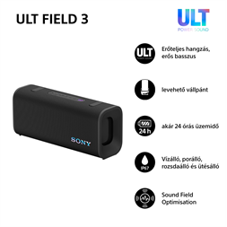 Sony ULT Field 3 fekete Bluetooth hangszoró