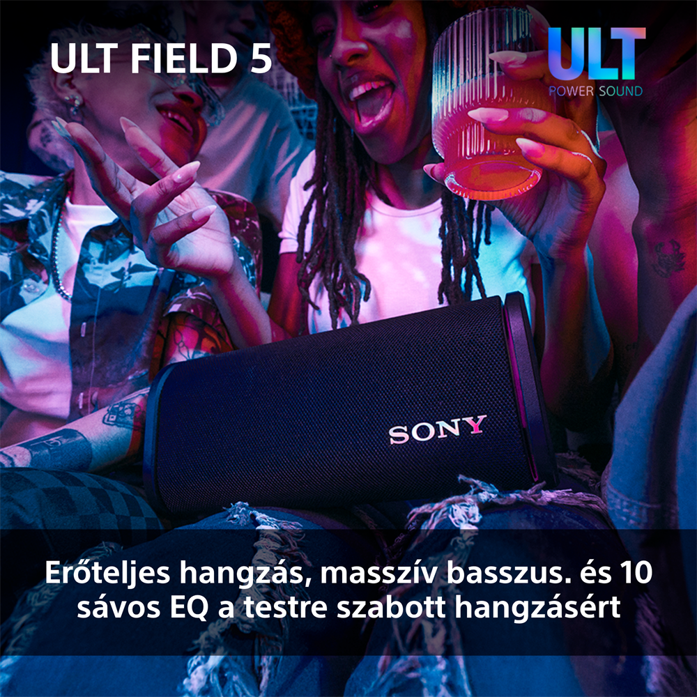Sony ULT Field 5 fekete Bluetooth hangszoró