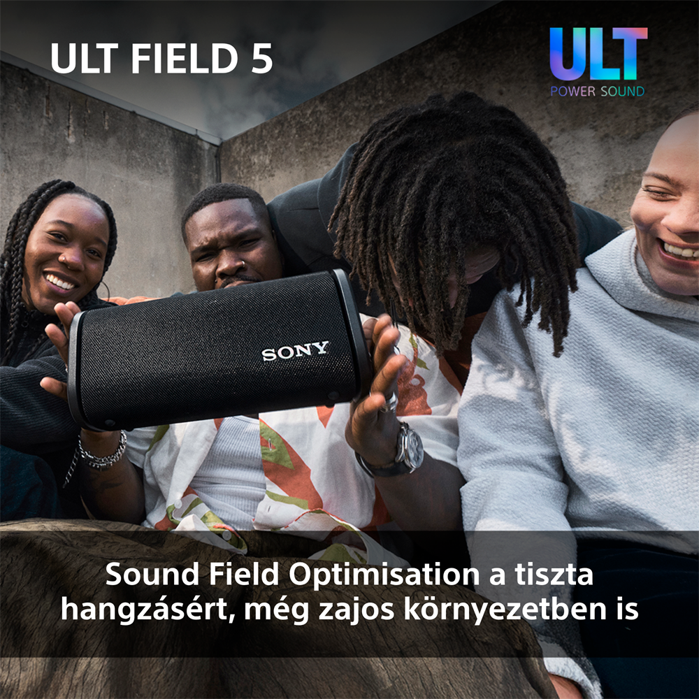 Sony ULT Field 5 fekete Bluetooth hangszoró