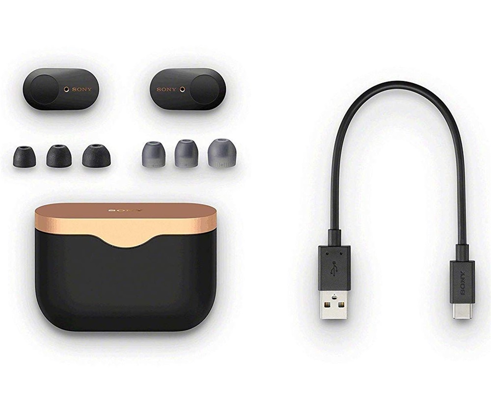 Sony WF1000XM3B True Wireless Bluetooth zajcsökkentős fekete fülhallgató