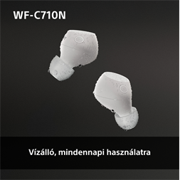 Sony WFC710 True Wireless Bluetooth zajszűrős fehér fülhallgató