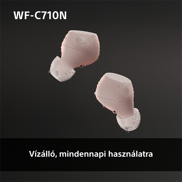 Sony WFC710 True Wireless Bluetooth zajszűrős rózsaszín fülhallgató
