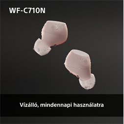 Sony WFC710 True Wireless Bluetooth zajszűrős rózsaszín fülhallgató