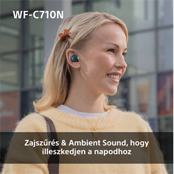 Sony WFC710 True Wireless Bluetooth zajszűrős üvegkék fülhallgató