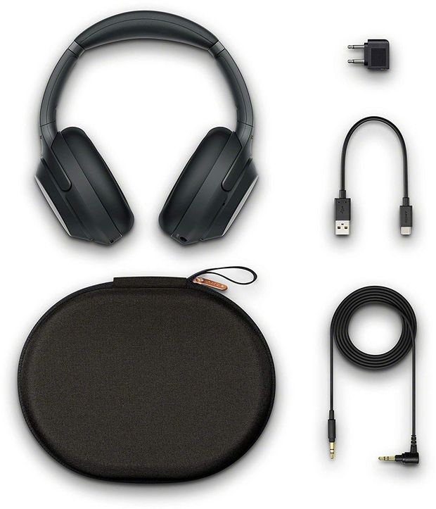 Sony WH1000X M3 Hi-Res Bluetooth/aptX mikrofonos fekete fejhallgató