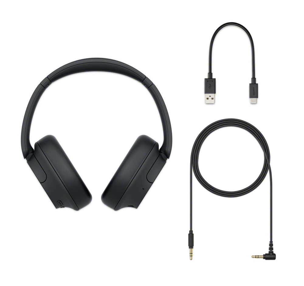 Sony WHCH720NB.CE7 Bluetooth zajszűrős fekete fejhallgató