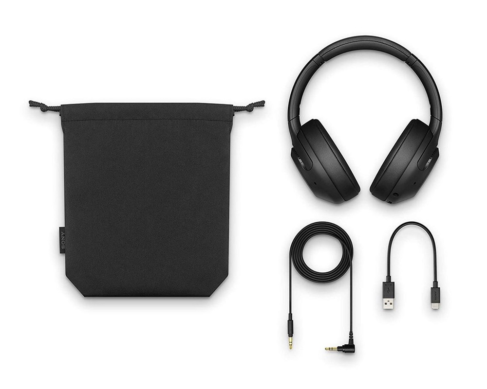 Sony WHXB900NB Bluetooth zajcsökkentős mikrofonos fekete fejhallgató