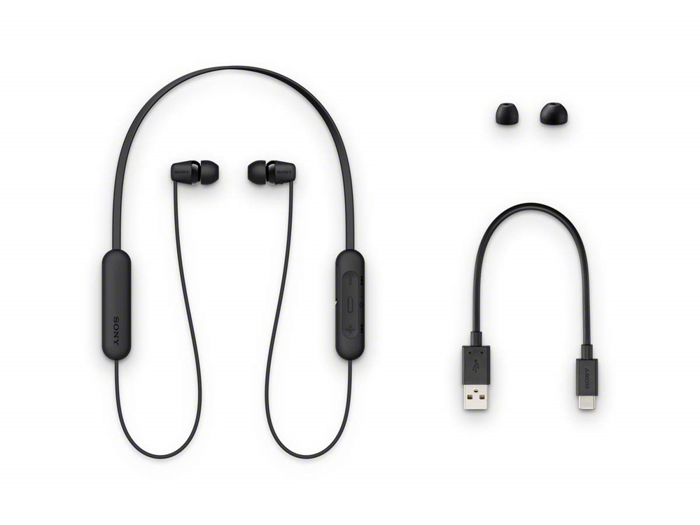 Sony WIC200B Bluetooth fekete fülhallgató
