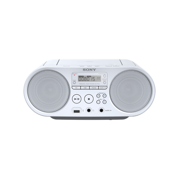 Sony ZSPS50W fehér hordozható CD-s rádió (Újracsomagolt)